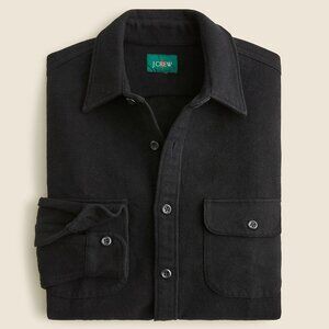 NWT J Crew Heavyweight Chamois Flannel Shirt in Black (Various Sizes)